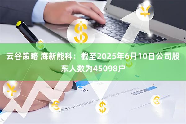 云谷策略 海新能科：截至2025年6月10日公司股东人数为45098户