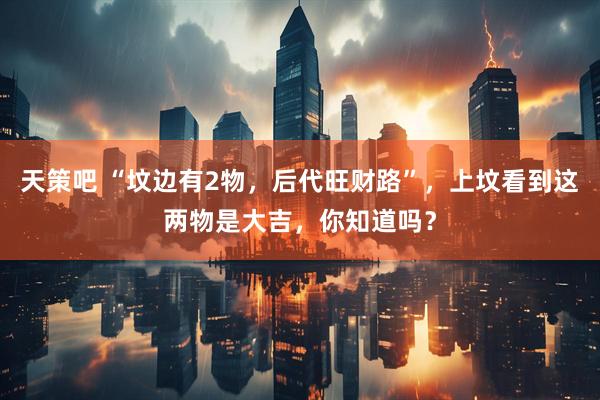 天策吧 “坟边有2物，后代旺财路”，上坟看到这两物是大吉，你知道吗？
